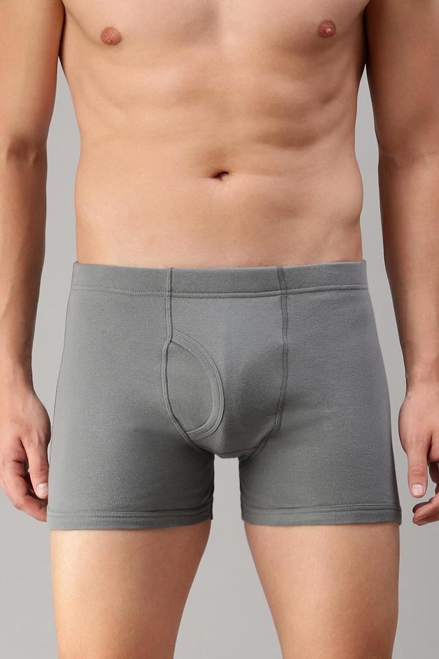 Buy ONN Solid Cotton Blend Regular Fit Mens Long Trunks Pack of 3