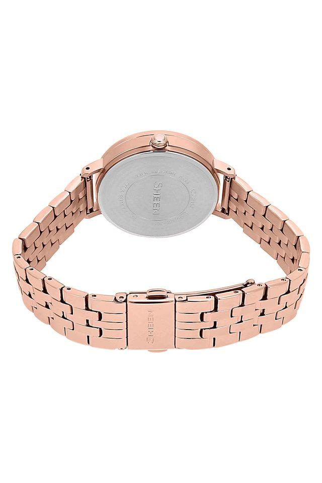 Casio sheen watches rose on sale gold