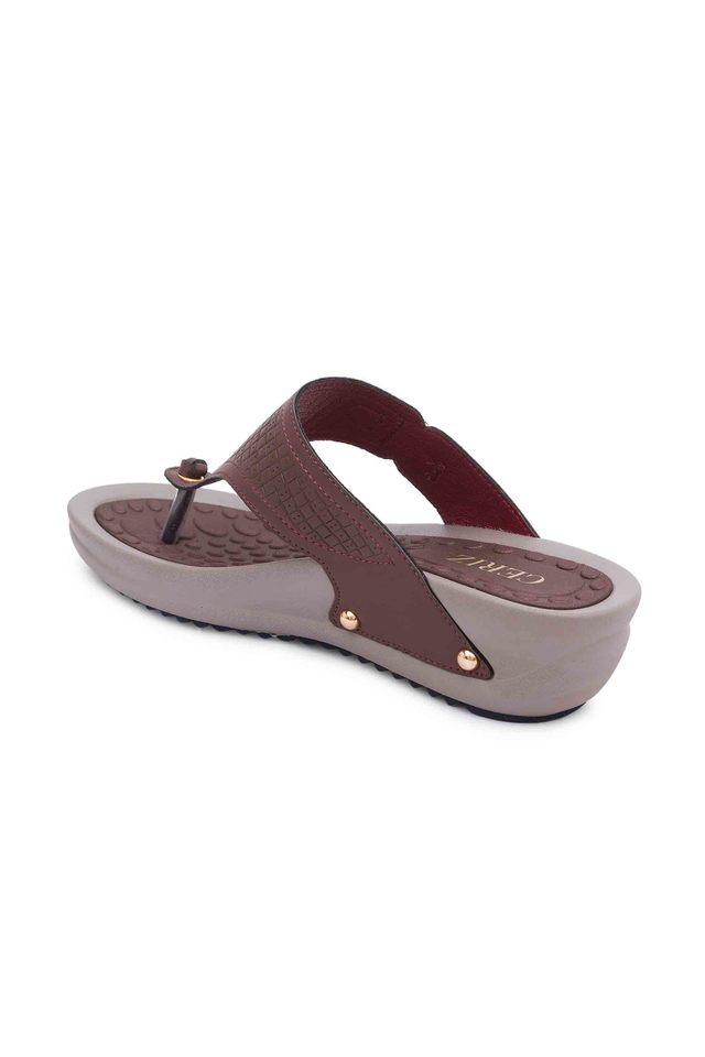 Burgundy discount leather sandals