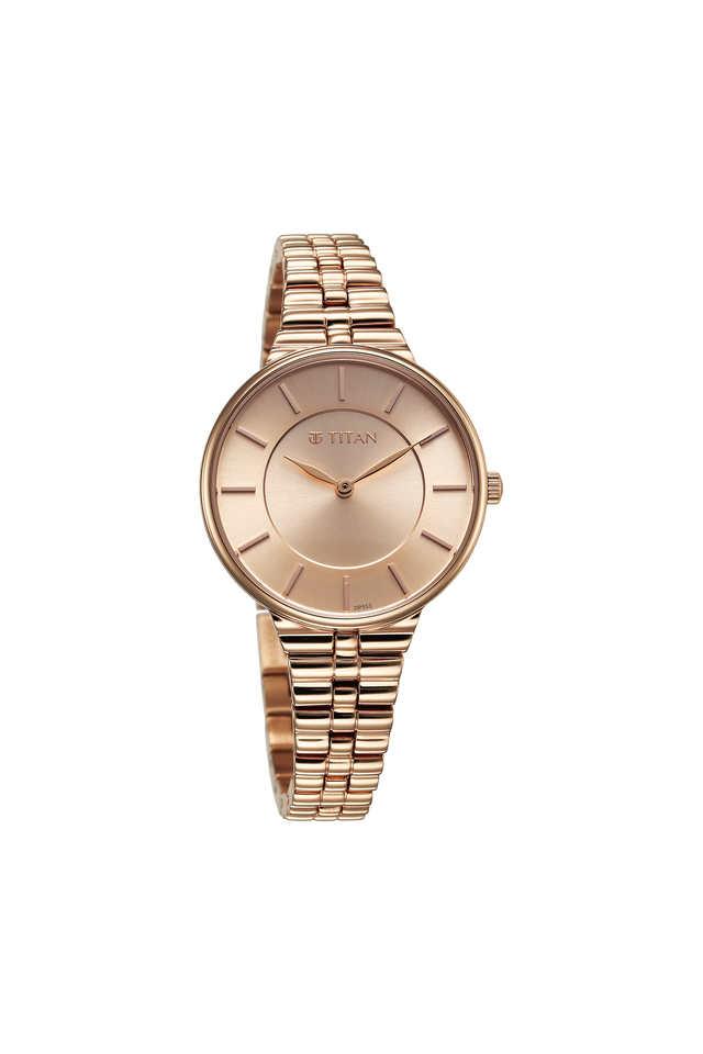Titan rose gold watches for ladies clearance