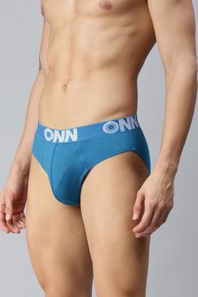 Buy ONN Multi Solid Cotton Men's Assorted Innerwear Briefs - Pack