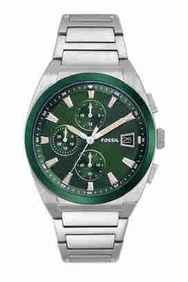 Green fossil watch discount men's