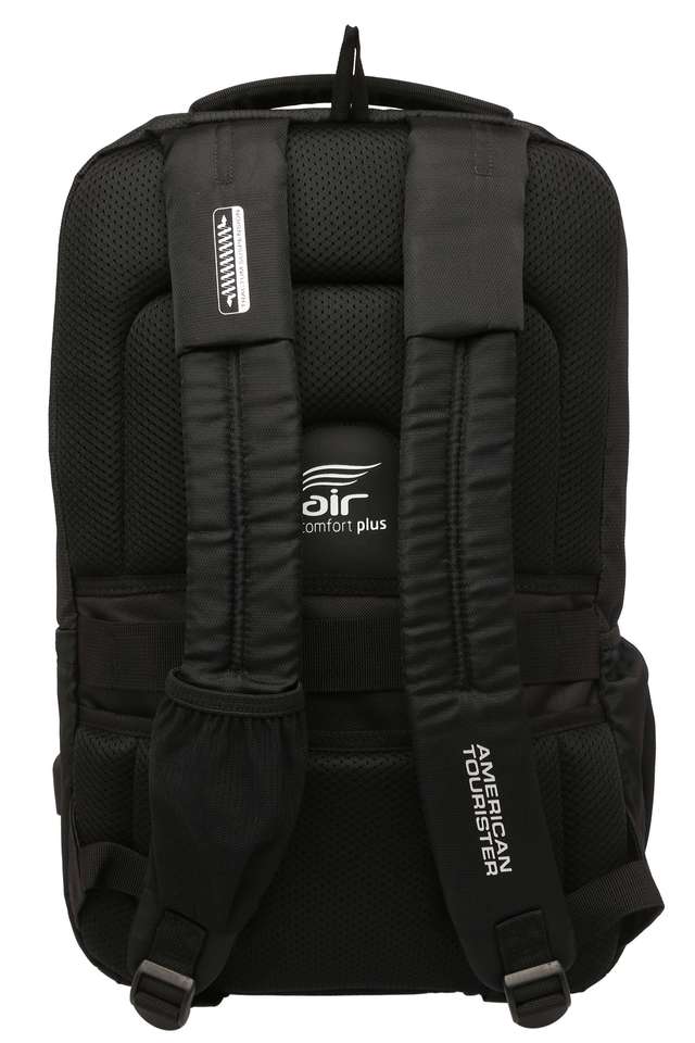 Buy AMERICAN TOURISTER Black Unisex Zip Closure Laptop Backpack | Shoppers  Stop