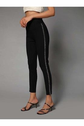 White House Black Market - Gray Black Skinny Leggings Nylon Rayon Spandex