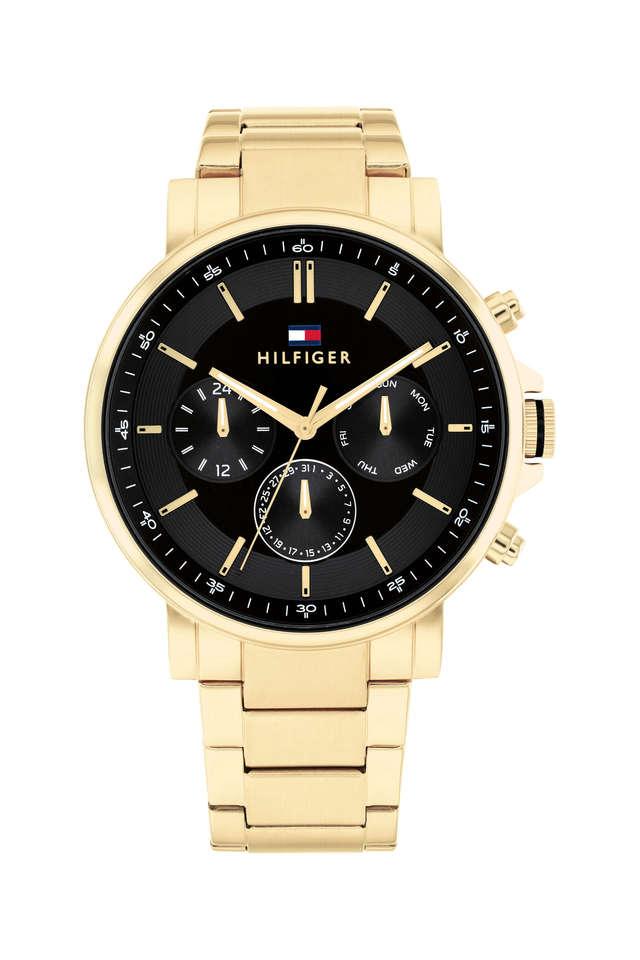 Buy TOMMY HILFIGER Tyson 44 mm Black Dial Stainless Steel Analogue Watch For Men TH1710589 Shoppers Stop
