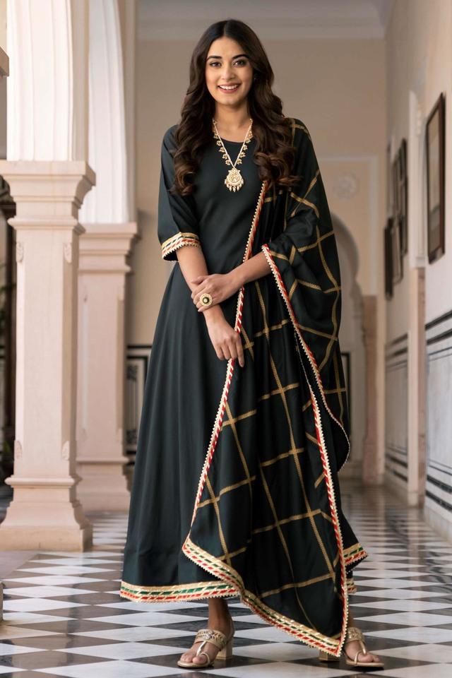 Green Ethnic Wear Inddus - Buy Green Ethnic Wear Inddus online in India