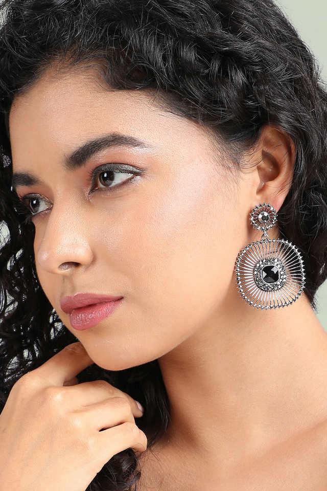 Black Evening Fine Jewelry Crystal Gold Dangle Earrings For Women |  ProCuffs | www.procuffs.com