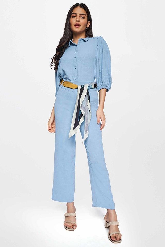 Pale cheap blue jumpsuit