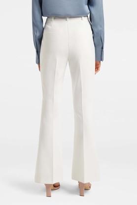 Buy FOREVER NEW Porcelain Solid Polyester Flared Fit Women's Formal Pants