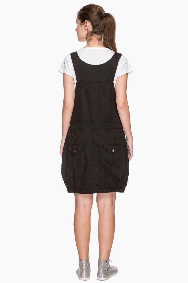 Black 2024 dungaree dress