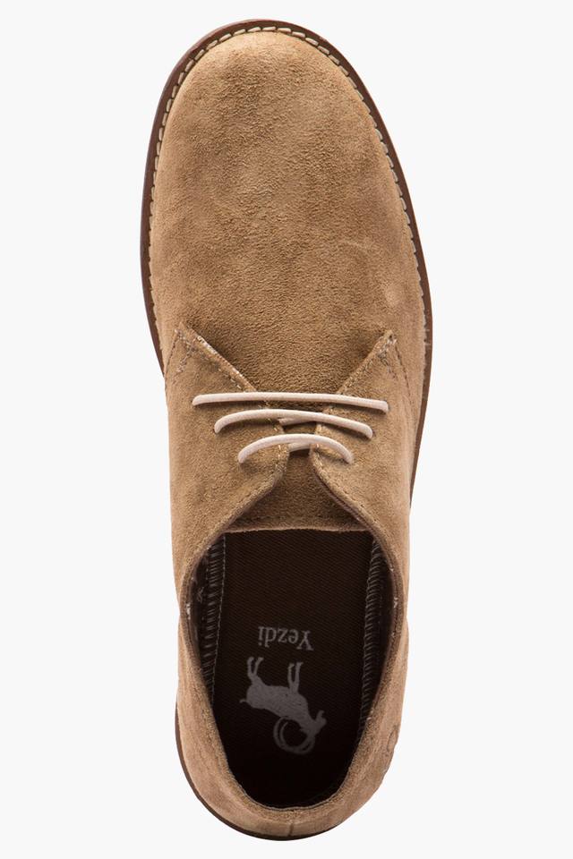 Mens brown store suede casual shoes