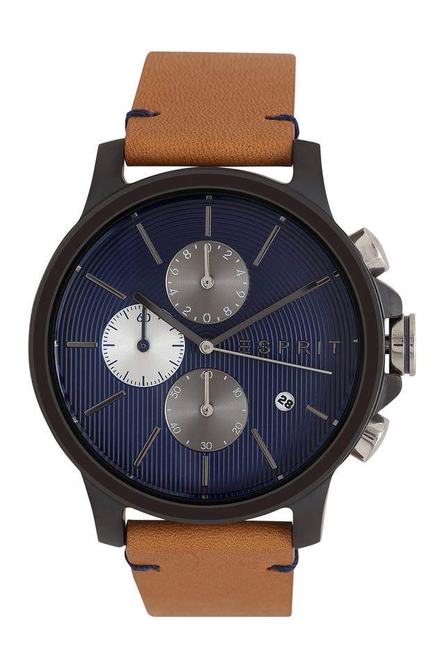 Esprit cheap leather watch