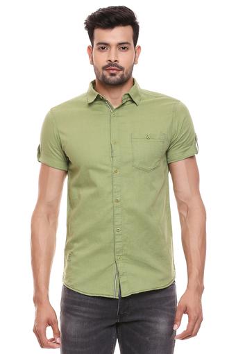 mufti mens slim fit casual shirts