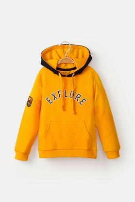 Yellow sweatshirt store for boys