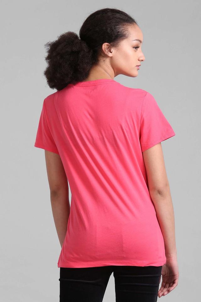 Buy GAP Pink Womens Pink Logo Short Sleeve Crew Neck T-Shirt