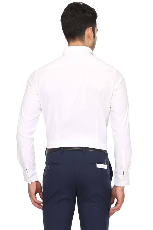 Calvin klein mens white dress clearance shirt