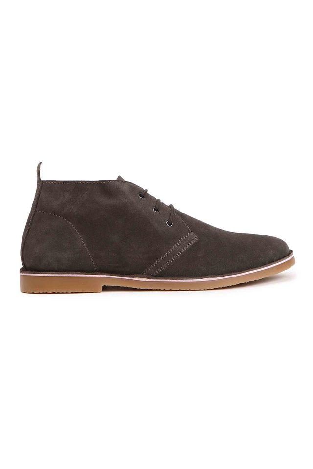 Buy JACK AND JONES undefined Leather Mid Tops Lace Up Mens Desert Boots Shoppers Stop