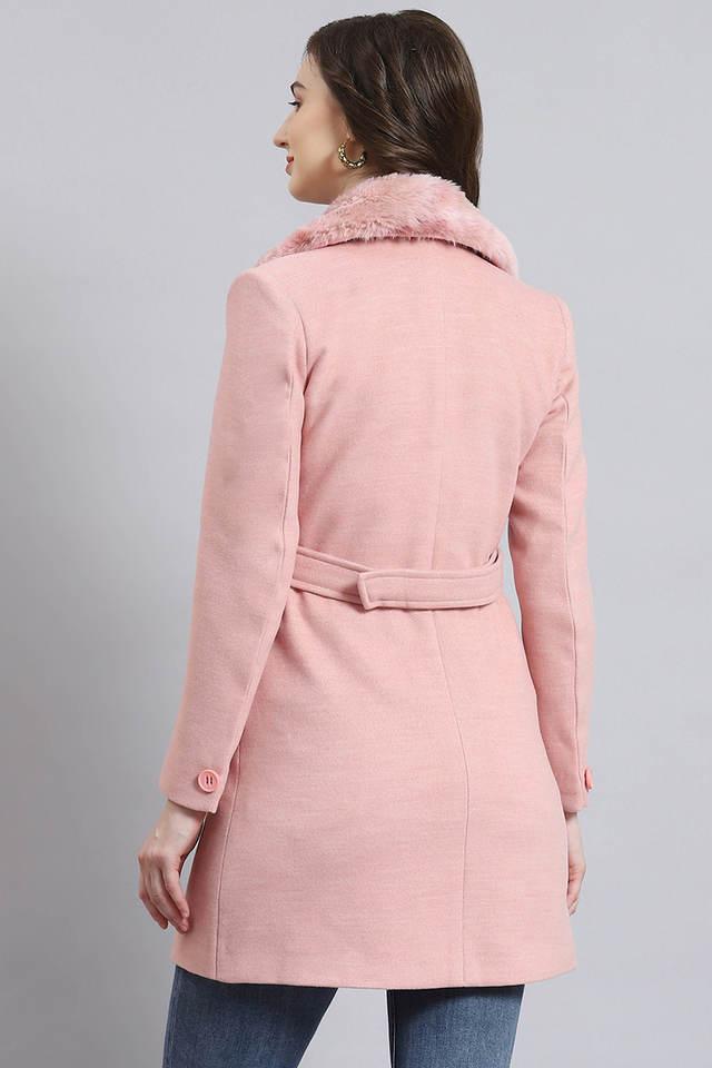 Vince, Plush Faux Fur Jacket in Pink Umber