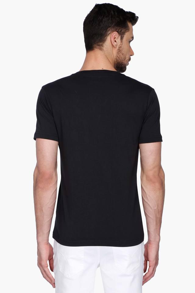 Plain V-Neck T-shirt, Black