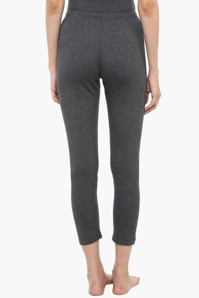 Buy JOCKEY Charcoal Women's Slub Thermal Pants