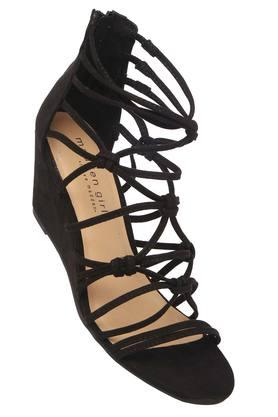 Black best sale gladiator wedges