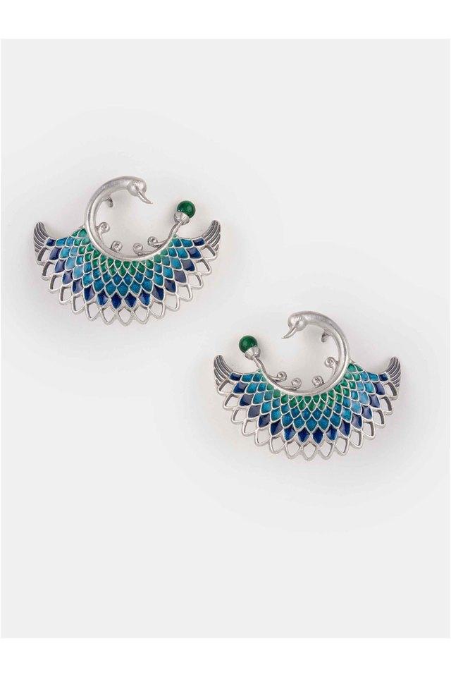 Buy SHAYA BY CARATLANE undefined 925 Oxidised Silver Owning My Perfectionist Tendencies Earrings Shoppers Stop