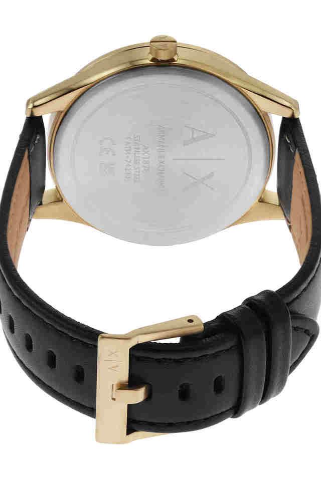 Buy ARMANI EXCHANGE Dante 42 mm Black Dial Leather Chronograph