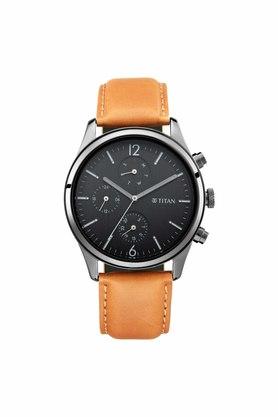 Buy TITAN Mens 11.2 mm NEO IV Black Dial Leather Analogue Watch -  NM1805NL01