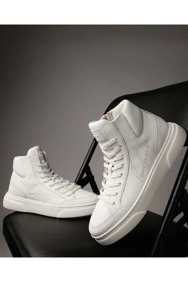 Buy RARE RABBIT White Magellan Genuine Leather Lace Up Men s Casual Shoes Shoppers Stop