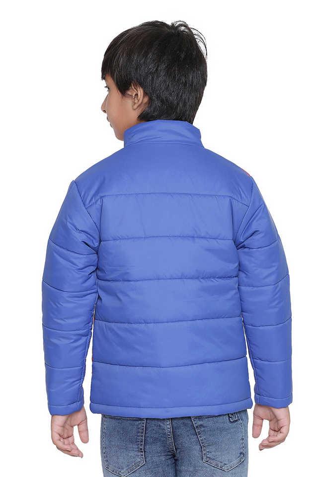 Buy SPYBY Blue Solid Denim Collar Neck Boys Jacket | Shoppers Stop