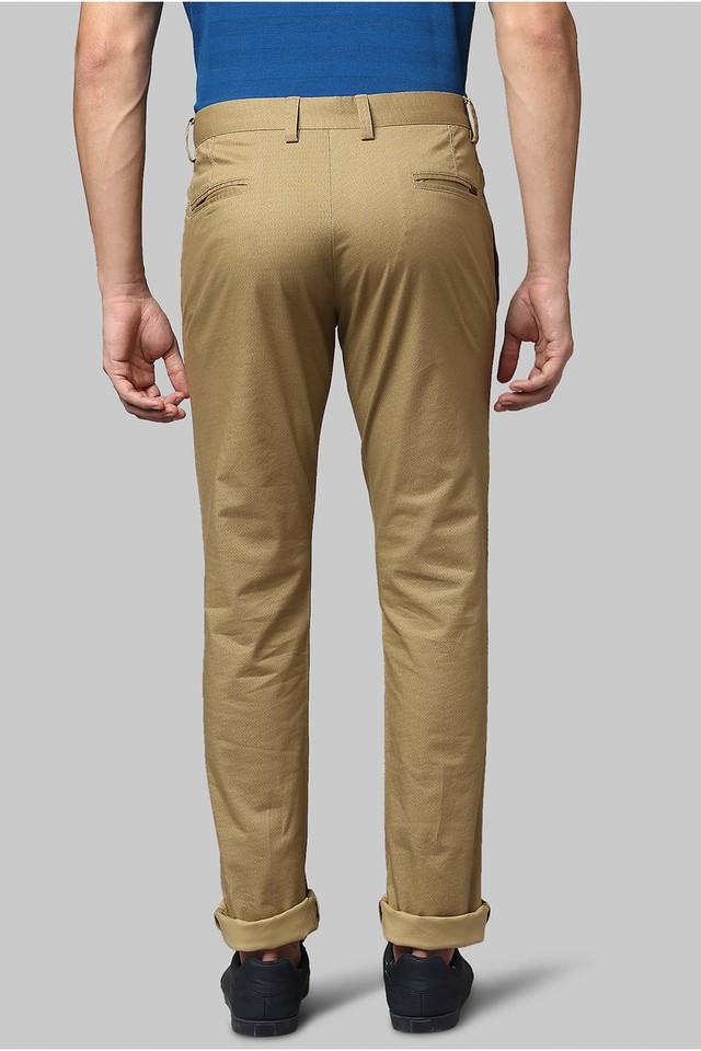 Buy Park Avenue Men Black Solid Cotton Blend Flat-Front Pants Online at  Best Prices in India - JioMart.