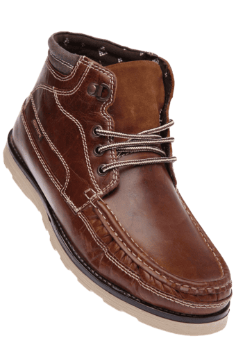 high ankle boots leather