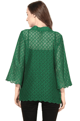 Light clearance green shrug