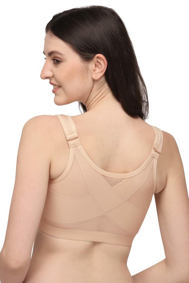 Buy SOIE- Beige medium coverage padded wired strapless bra with