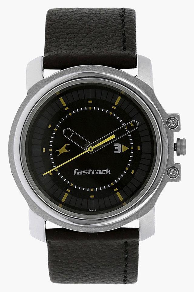 Fastrack black dial analog unisex outlet watch