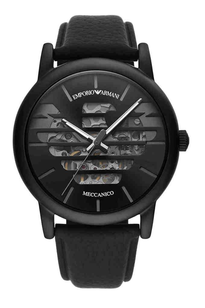 Three-Hand Black Ceramic Watch | EMPORIO ARMANI Woman