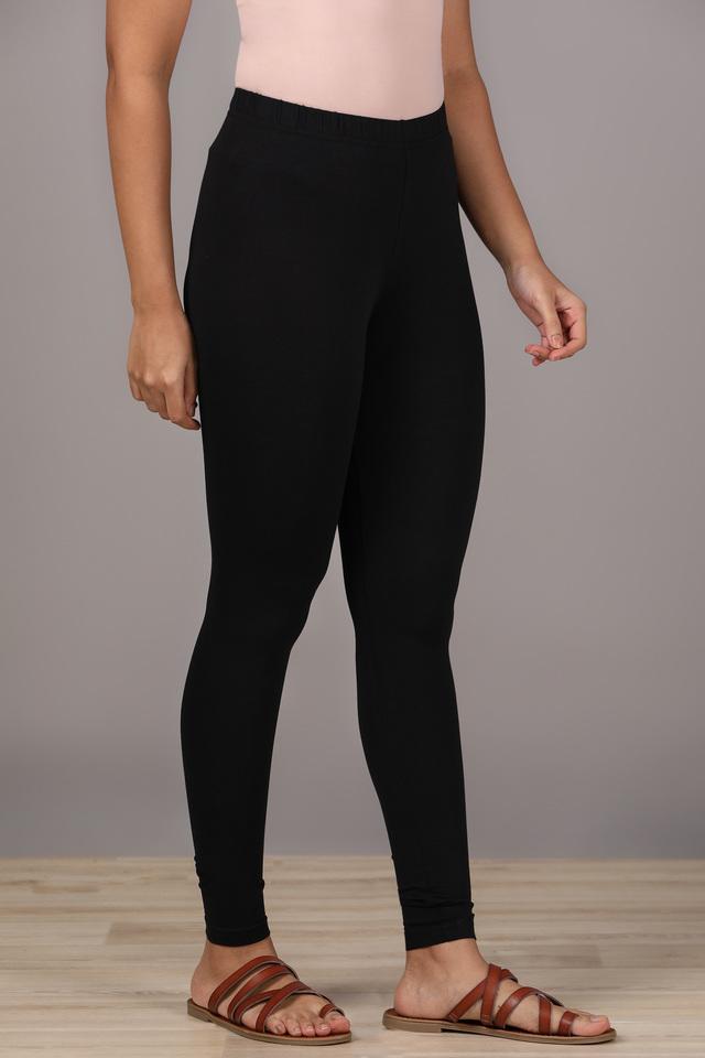 Fitted Full Length Cotton Lycra Women's Leggings