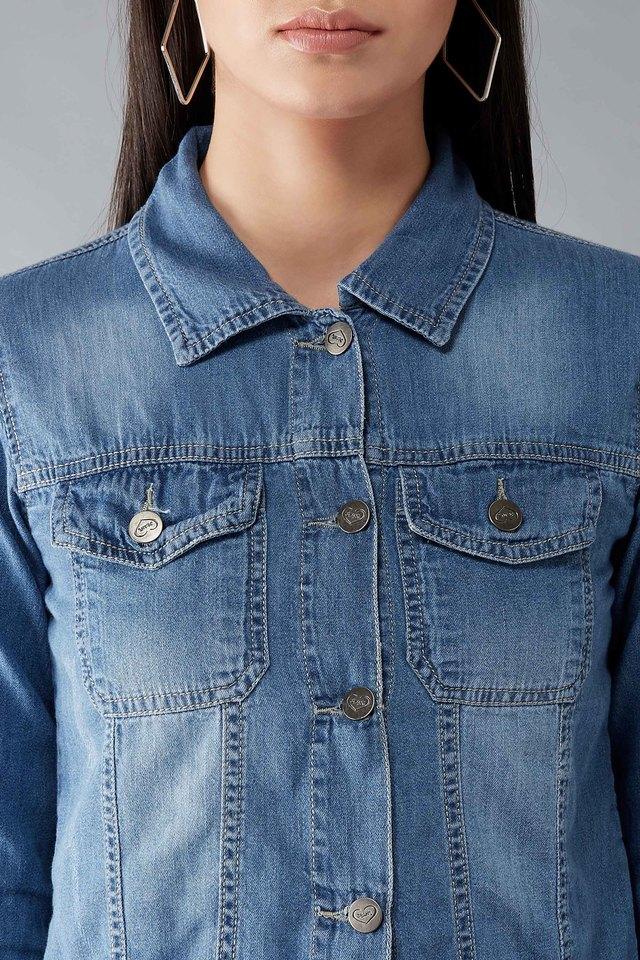 St. John Cropped Denim Jacket - Farfetch