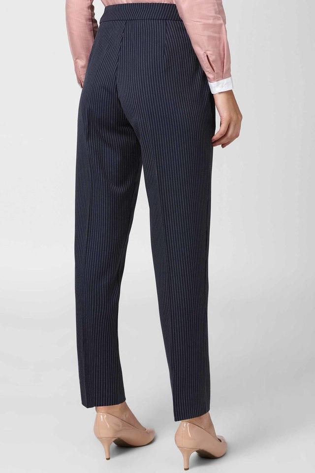 Buy Navy Blue Trousers  Pants for Women by Fig Online  Ajiocom