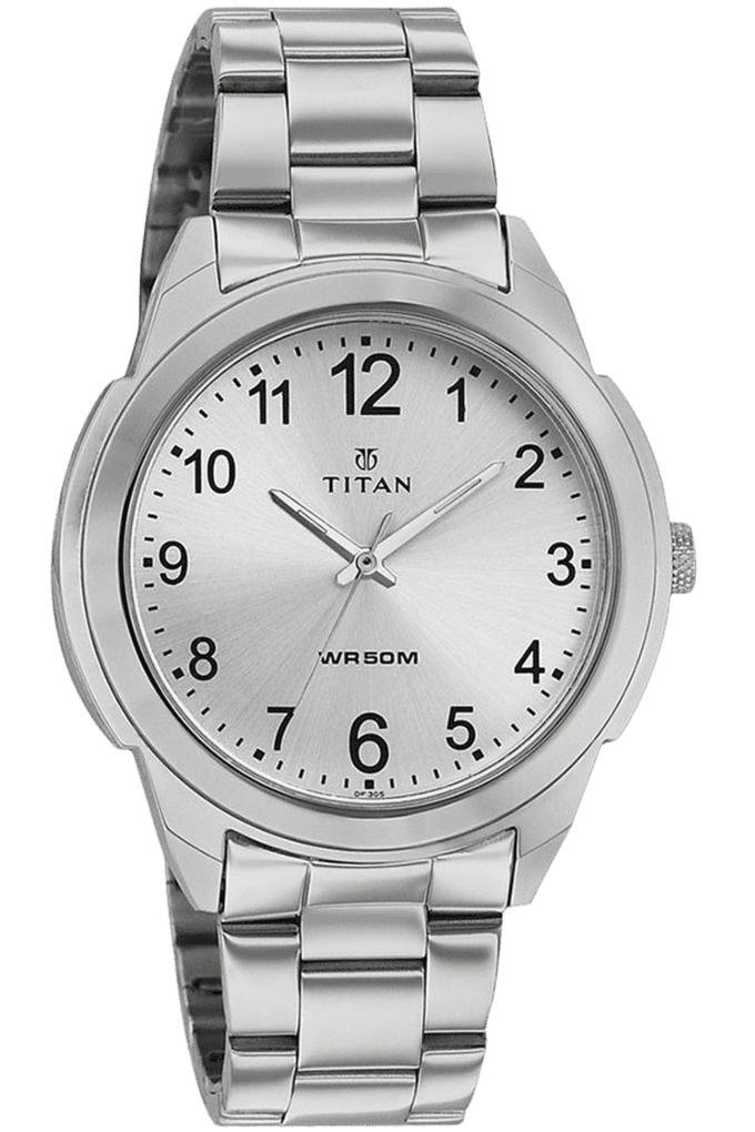 Buy TITAN Titan Steel Collection Gents Watch 1585SM04 Shoppers Stop