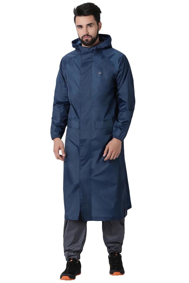 Mens cheap blue raincoat