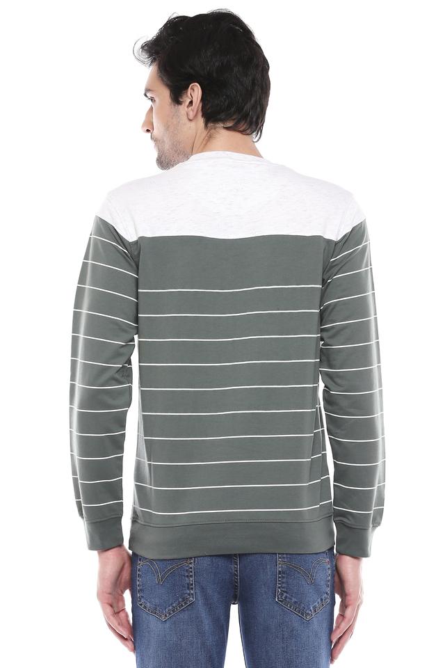 Mens hot sale striped sweatshirt