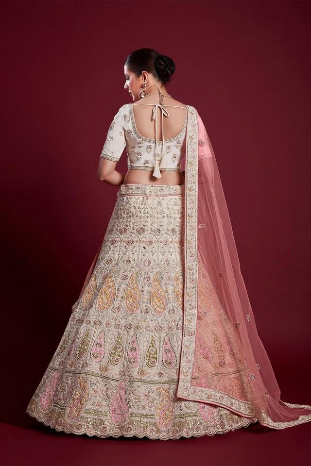 Dyeable Banarasi Handloom Pure Georgette Lehenga Set – Luxurion World