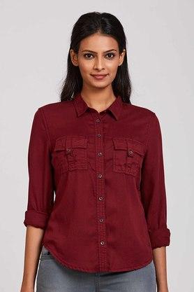 Red shirt best sale for ladies