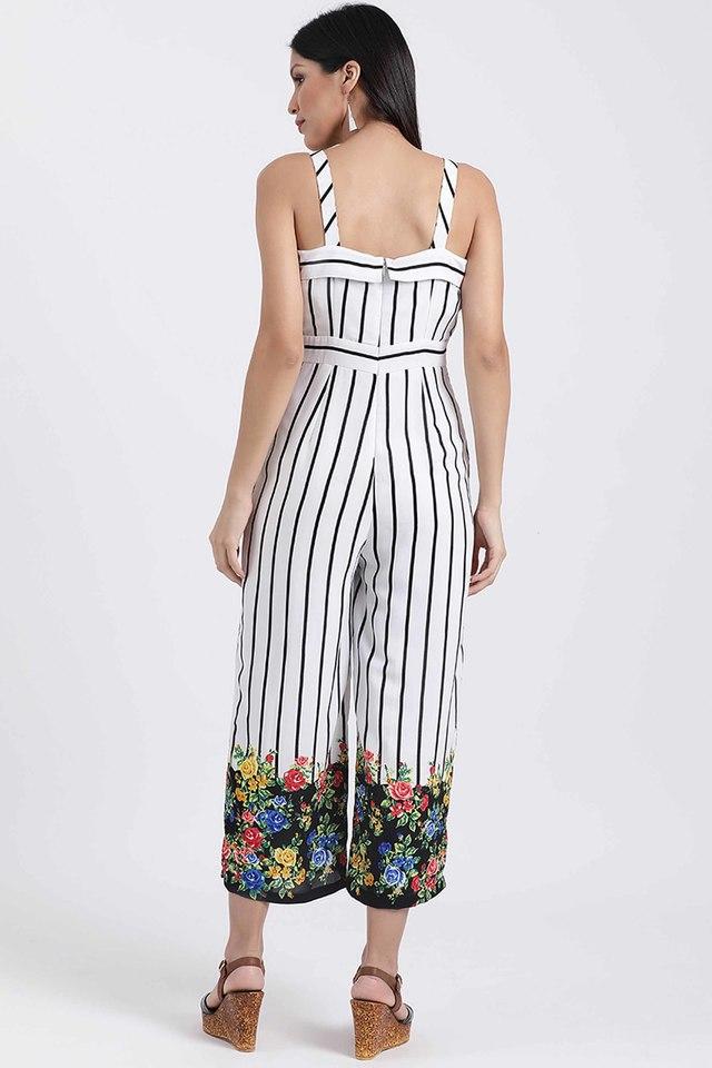 White strappy hot sale jumpsuit