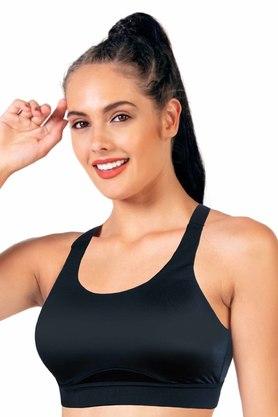 hummel TE CURVE SEAMLESS SPORTS BRA - BLACK MELANGE