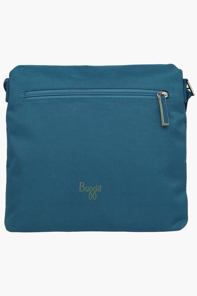 Buy BAGGIT Teal Womens Leather Zipper Closure Sling Bag Shoppers Stop