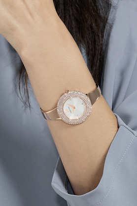 Buy SWAROVSKI Crystal Rose 34 mm Rose Gold Dial Metal Analogue