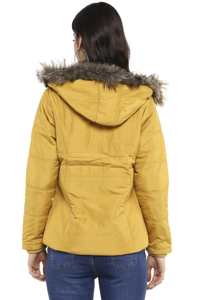 Mustard quilted 2024 jacket womens