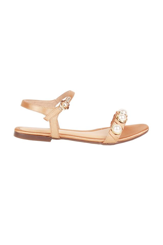 Women's pearl flat online sandals